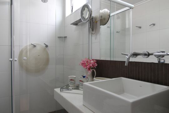 Banheiro da Suíte de apartamento à venda com 2 quartos, 99m² em Vila Uberabinha, São Paulo
