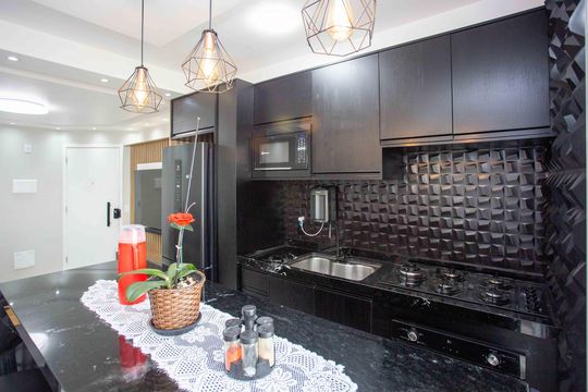Cozinha de apartamento à venda com 2 quartos, 55m² em Centro, Diadema