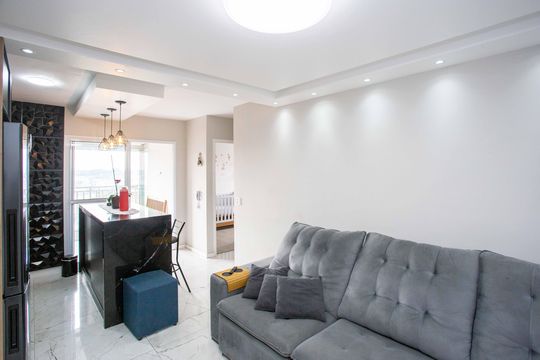 Sala de apartamento à venda com 2 quartos, 55m² em Centro, Diadema