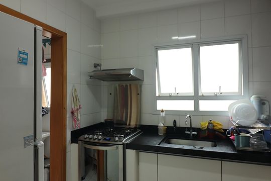 Cozinha  de apartamento à venda com 3 quartos, 82m² em Vila Lusitania, São Bernardo do Campo