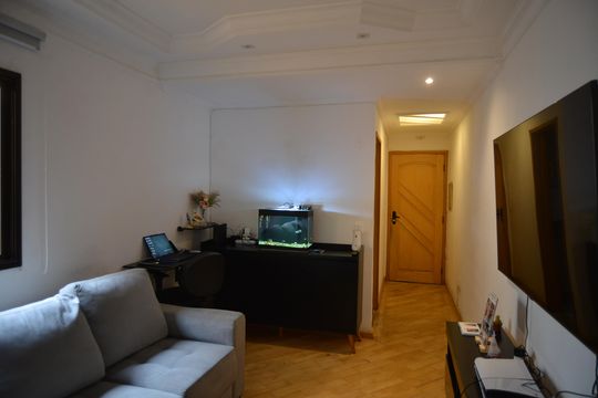 Sala de apartamento à venda com 2 quartos, 90m² em Vila Pires, Santo André