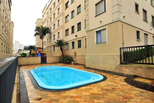 Área comum - Piscina de apartamento à venda com 2 quartos, 50m² em Parque Sao Vicente, Santo André