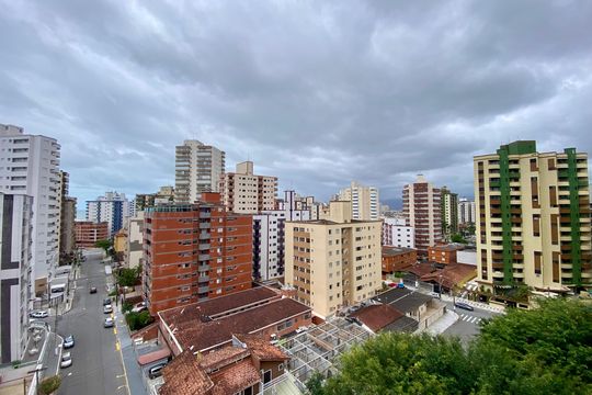 Sacada Vista de apartamento para alugar com 1 quarto, 60m² em Vila Tupi, Praia Grande