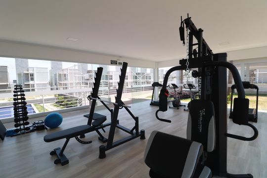 Área comum - Academia de casa de condomínio para alugar com 3 quartos, 81m² em Granja Marileusa, Uberlândia