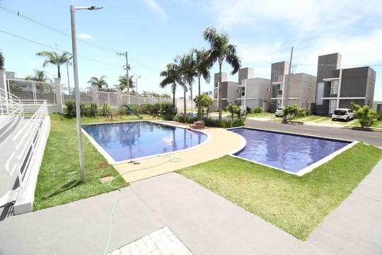 Área comum - Piscina de casa de condomínio para alugar com 3 quartos, 81m² em Granja Marileusa, Uberlândia