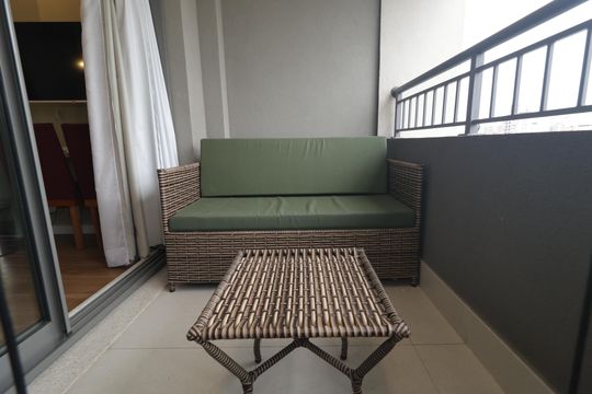 Varanda do Studio de apartamento para alugar com 1 quarto, 26m² em Vila Mariana, São Paulo