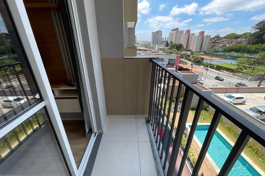 Varanda de apartamento à venda com 1 quarto, 27m² em Vila Butantã, São Paulo