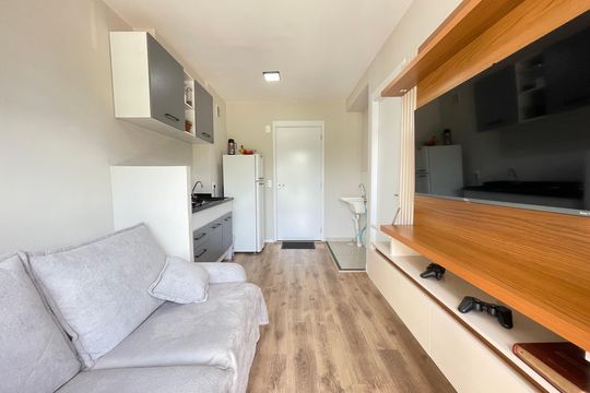 Sala de apartamento à venda com 1 quarto, 27m² em Vila Butantã, São Paulo