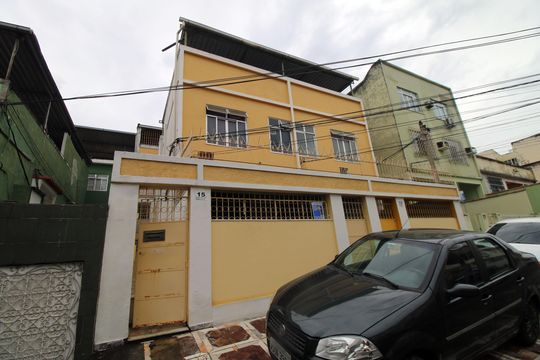 Fachada e Placa de casa para alugar com 1 quarto, 50m² em Vista Alegre, Rio de Janeiro