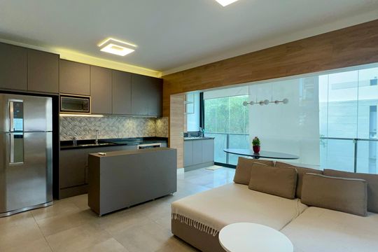 Sala de apartamento para alugar com 1 quarto, 68m² em Pinheiros, São Paulo