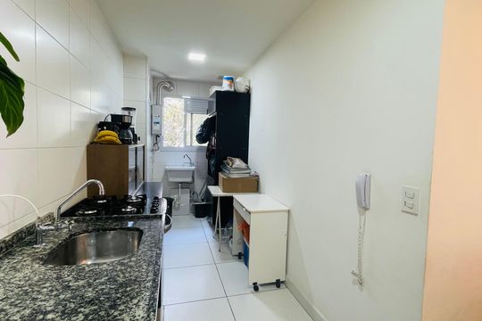 Cozinha de apartamento à venda com 3 quartos, 75m² em Picanço, Guarulhos