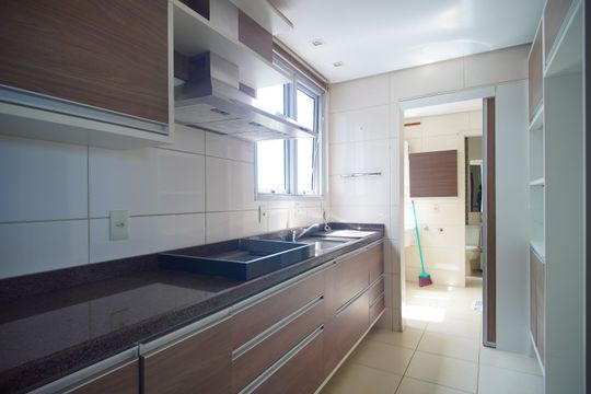 Cozinha de apartamento para alugar com 2 quartos, 84m² em Industrial, Novo Hamburgo
