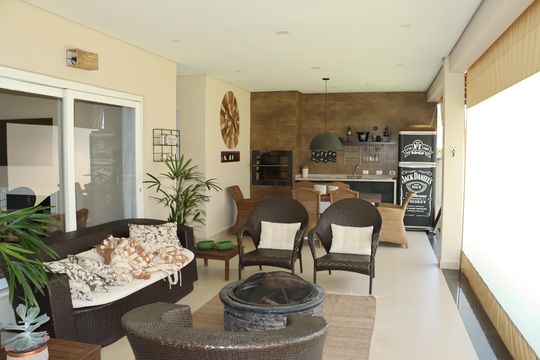 Varanda da Sala 2 de casa de condomínio para alugar com 3 quartos, 355m² em Jardim Indaia, Embu das Artes