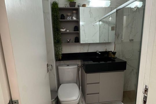Banheiro de apartamento à venda com 3 quartos, 70m² em Vila Joao Jorge, Campinas