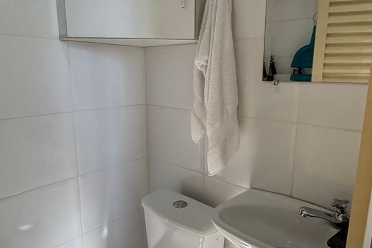Área de Serviço - Banheiro de apartamento à venda com 4 quartos, 115m² em Jardim, Santo André