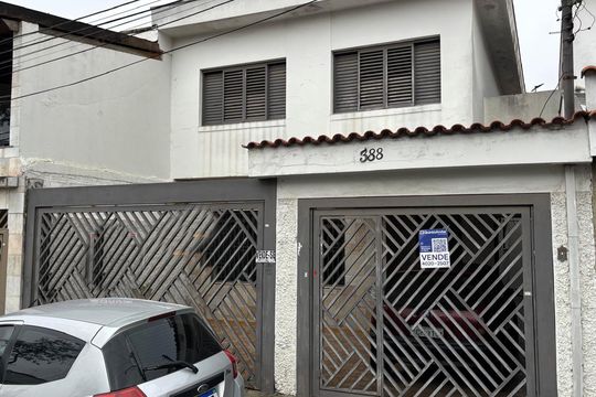 Fachada  de casa à venda com 3 quartos, 148m² em Jardim das Palmeiras, São Bernardo do Campo