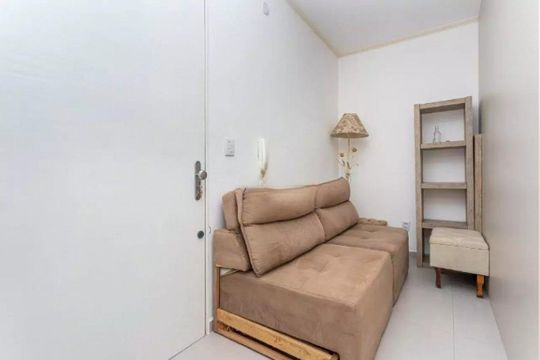 Sala de apartamento à venda com 1 quarto, 27m² em Cidade Baixa, Porto Alegre