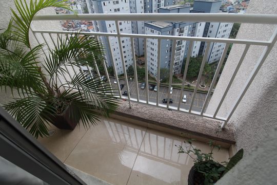 Varanda da Sala de apartamento para alugar com 1 quarto, 50m² em Cidade Líder, São Paulo