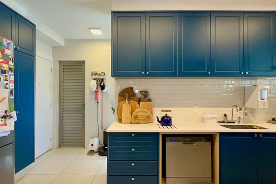 Cozinha de apartamento à venda com 3 quartos, 149m² em Vila Madalena, São Paulo