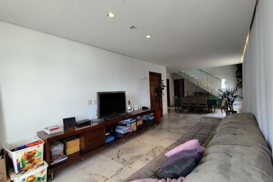 sala de apartamento à venda com 4 quartos, 300m² em Buritis, Belo Horizonte