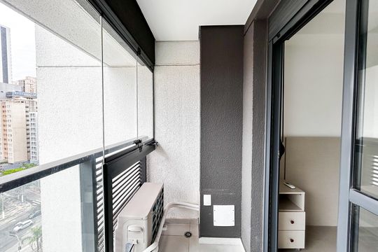 Varanda de apartamento para alugar com 1 quarto, 25m² em Jardim das Acacias, São Paulo
