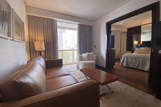 Sala de apartamento para alugar com 1 quarto, 60m² em Itaim Bibi, São Paulo