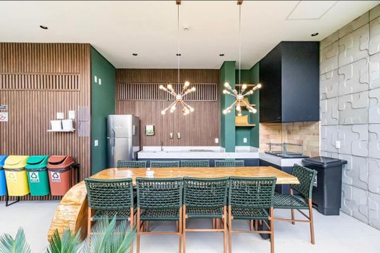 Área comum - Churrasqueira de apartamento para alugar com 1 quarto, 31m² em Butantã, São Paulo