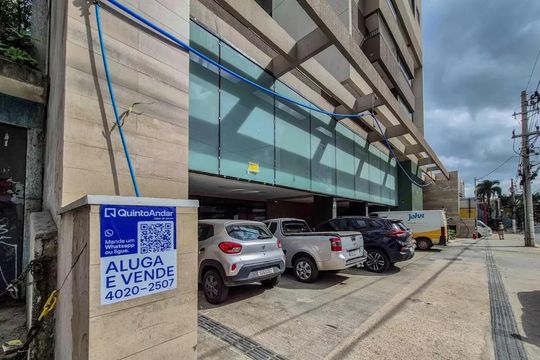 Fachada + Placa de apartamento para alugar com 1 quarto, 31m² em Butantã, São Paulo