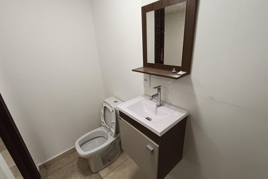 Banheiro Social de kitnet/studio para alugar com 1 quarto, 40m² em Parque Imperial, São Paulo