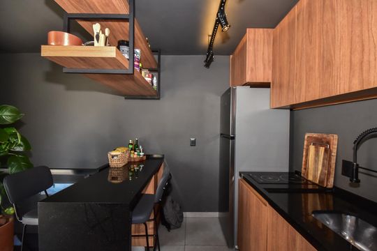 Cozinha da Cobertura de apartamento para alugar com 1 quarto, 120m² em Paraíso do Morumbi, São Paulo
