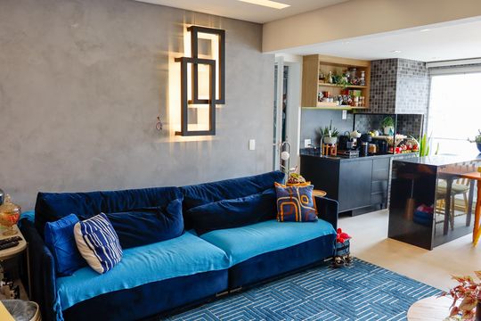 sala de apartamento para alugar com 3 quartos, 113m² em Vila Osasco, Osasco