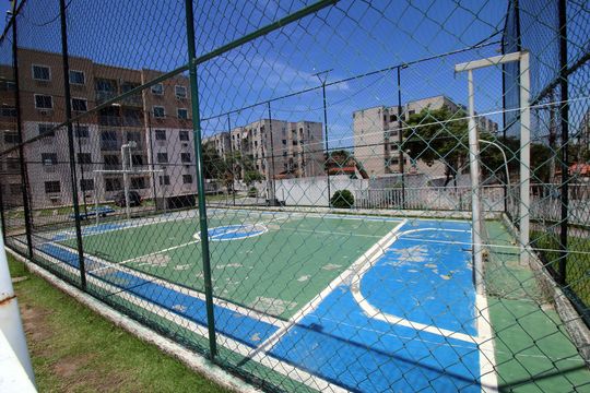 Área comum - Quadra poliesportiva de apartamento para alugar com 2 quartos, 45m² em Pavuna, Rio de Janeiro