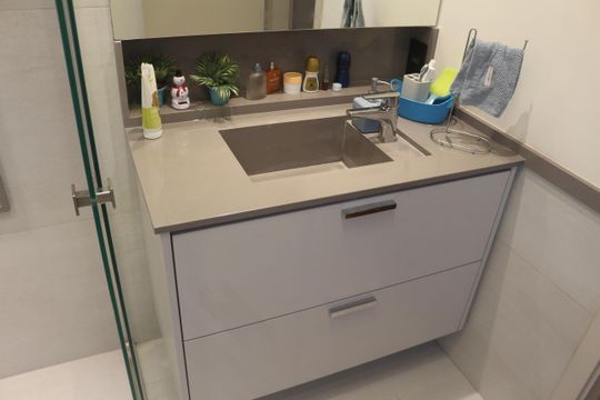 Banheiro da Suíte 2 de apartamento para alugar com 3 quartos, 244m² em Santo Antônio, São Caetano do Sul