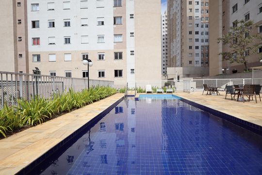 Área comum - Piscina de apartamento à venda com 2 quartos, 40m² em Paraíso do Morumbi, São Paulo