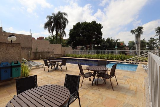 Área comum - Piscina de apartamento à venda com 2 quartos, 40m² em Paraíso do Morumbi, São Paulo