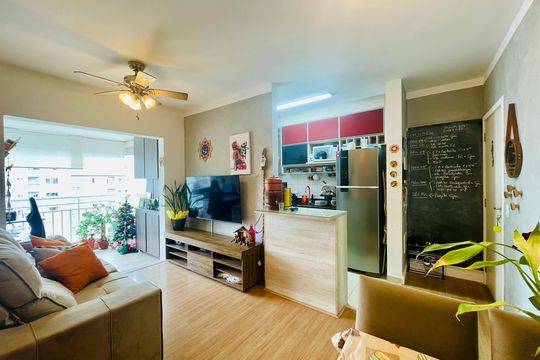Sala de apartamento à venda com 2 quartos, 65m² em Gopouva, Guarulhos