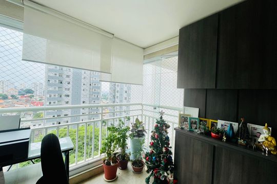 Varanda da Sala de apartamento à venda com 2 quartos, 65m² em Gopouva, Guarulhos