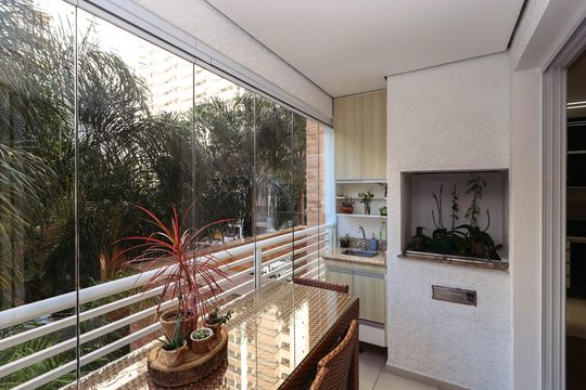 Varanda de apartamento à venda com 2 quartos, 96m² em Vila Dom Pedro I, São Paulo