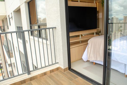 Varanda Studio de kitnet/studio à venda com 1 quarto, 50m² em Setor Marista, Goiânia