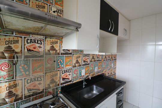 Cozinha de apartamento para alugar com 2 quartos, 45m² em Vila Alpina, São Paulo