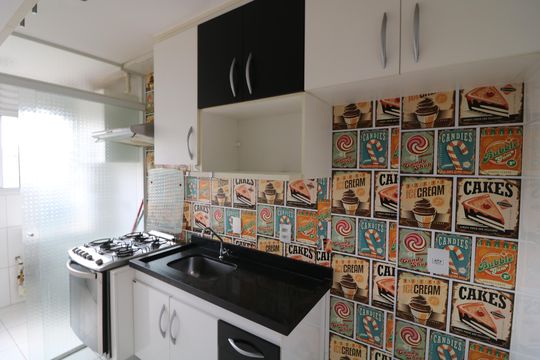 Cozinha de apartamento para alugar com 2 quartos, 45m² em Vila Alpina, São Paulo