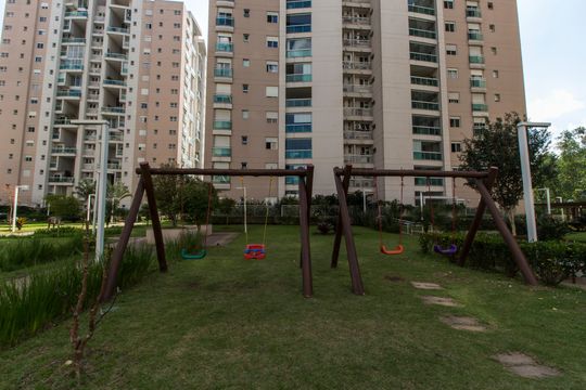 Área comum - Playground de apartamento à venda com 3 quartos, 156m² em Tamboré, Santana de Parnaíba