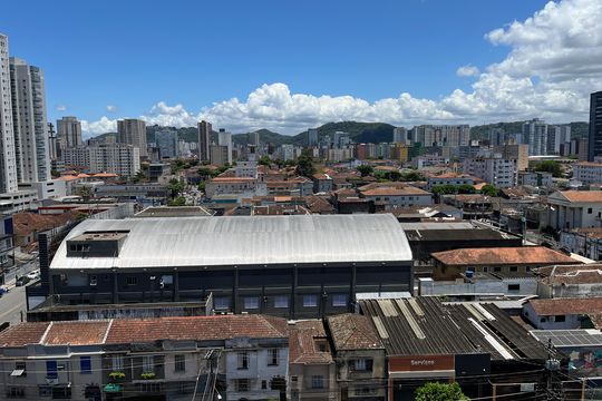 Vista da Varanda de apartamento para alugar com 2 quartos, 65m² em Macuco, Santos