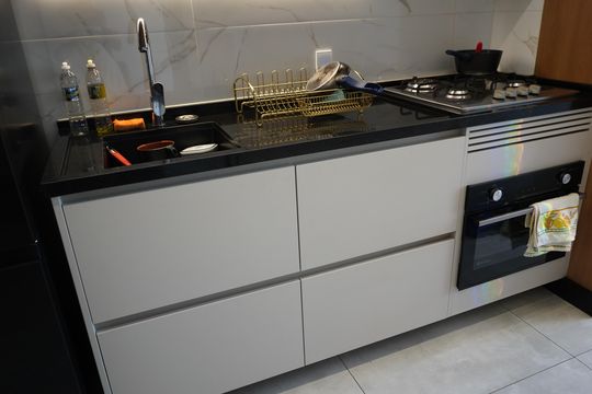 Cozinha de apartamento à venda com 2 quartos, 59m² em Brás, São Paulo