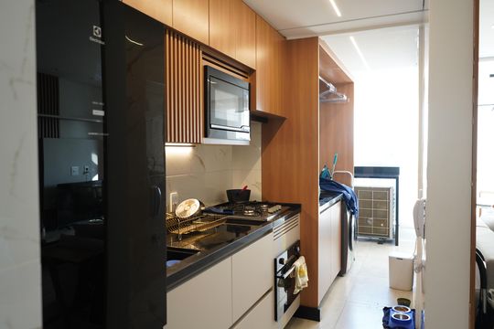 Cozinha de apartamento à venda com 2 quartos, 59m² em Brás, São Paulo
