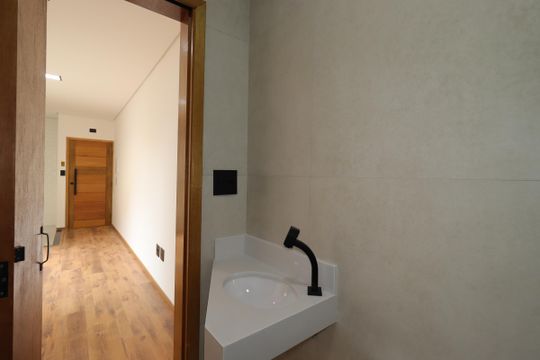 Banheiro de apartamento à venda com 2 quartos, 40m² em Vila Metalúrgica, Santo André