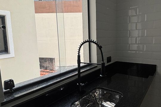 Cozinha de apartamento à venda com 2 quartos, 79m² em Vila Metalúrgica, Santo André