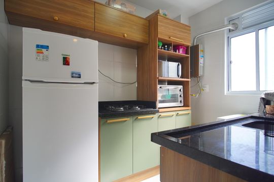 Banheiro de apartamento à venda com 2 quartos, 47m² em Rondônia, Novo Hamburgo