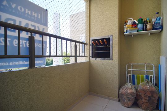 Varanda da Sala de apartamento à venda com 2 quartos, 47m² em Rondônia, Novo Hamburgo