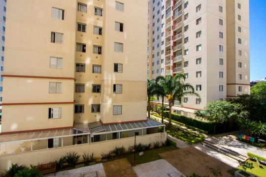 Vista da varanda de apartamento à venda com 2 quartos, 50m² em Vila Homero Thon, Santo André